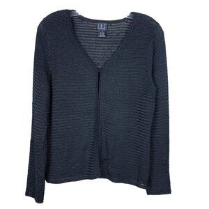 Vintage INC International Concepts Womens M Cardigan Sweater 90s Witchy Black